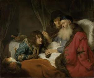 Isaac bénissant Jacob, vers 1638